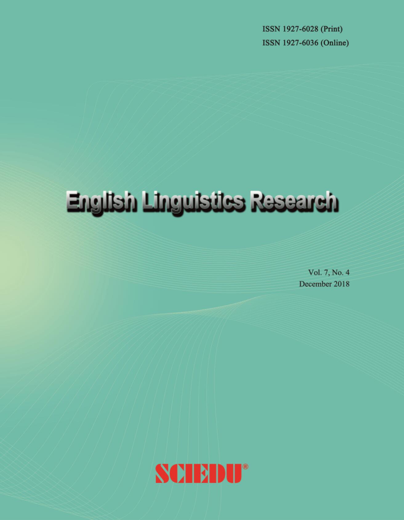 english linguistics research paper